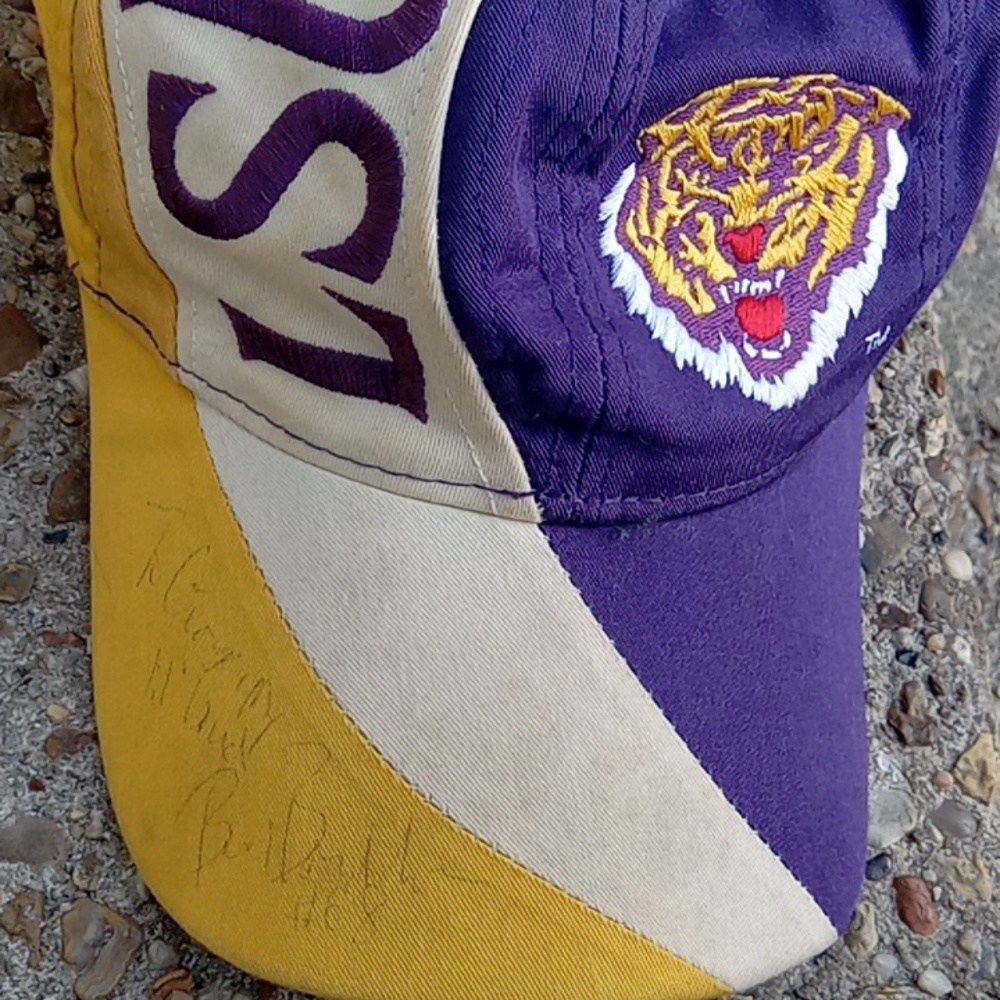 Lsu autographed hat